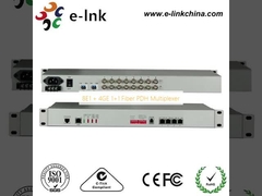  8E1 + 4GE 1+1 Fiber PDH Multiplexer