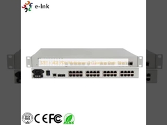 32E1 + 4GE PDH Multiplexer (1+1 backup Optic Fiber)