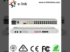 4E1+4GE+Phone+SNMP Fiber Optical Multiplexer