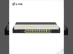 L2+ Managed Rack mount 24-Port 10/100/1000T 802.3at PoE + 4-Port 1000X SFP PoE Switch