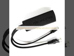 10/100/1000M 5V 2A PoE Splitter with Micro USB port