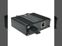 Mini Industrial 100BASE-FX to 10/100BASE-T 60W PoE++ Media Converter with IEEE802.3af/at compliant
