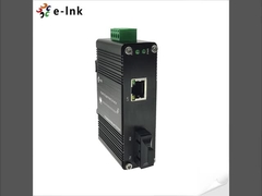 Mini Industrial 10/100Base-T to 100Base-FX Media Converter with 12~48VDC Terminal Block Power Input