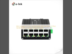 Mini Industrial 8-Port 10/100/1000T 802.3at PoE + 2-Port 10/100/1000T Compact Ethernet Switch