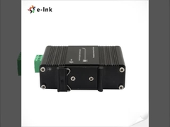 Mini Industrial 1-Port 1000X to 2-Port 10/100/1000X 30W PoE+ Media Converter Supports IEEE802.3af Po