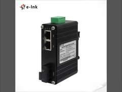 Mini Industrial 2-Port 10/100Base-TX to 100Base-FX Media Converter with Supports Full/Half-duplex, A