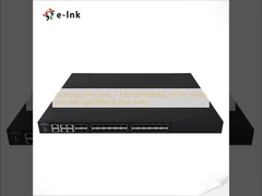 24 10Gbps SFP+ ports + 4 10/100/1000Mbps TP/SFP combo ports Managed Ethernet Fiber Switch