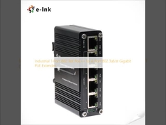 Industrial 1-Port 802.3bt PoE++ to 4-Port 802.3af/at Gigabit PoE Extender