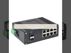 Industrial 8-Port 10/100/1000T + 2-Port 1000X SFP Managed Ethernet Switch