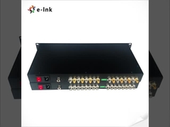 1U Rack-Mountable 8-Channel SD/HD/3G-SDI over Single Fiber CWDM Uncompressed Extender Supports hot s