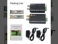 Mini-type 3G-SDI to Fiber Converter with Tally & Reverse RS485 Directly compatible with SDI camera s