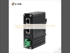 Industrial 10/100/1000Mbps 802.3bt PoE++ Splitter Output Voltage 12VDC