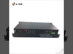 16Ch HD-AHD/HD-CVI/HD-TVI/CVBS 4-in-1 Video Fiber Converter with Plug and play simple installation