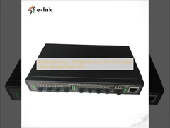 8x100M SFP ports + 1x1000M SFP port /TP port (Combo) uplink Managed Fiber Switch