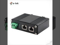 Industrial 10/100/1000Mbps 802.3at PoE+ Splitter Output Voltage 5VDC with Distance up to 100 meters