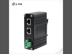 Industrial 10/100/1000Mbps 802.3at PoE+ Splitter Output Voltage 19VDC with Distance up to 100 meters