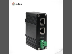 Industrial 10/100/1000Mbps 802.3bt PoE++ Splitter Output Voltage 12VDC with One RJ-45 PoE Port (Data