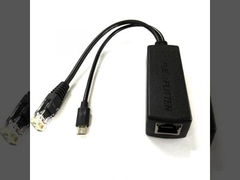 Gigabit 5V 2A PoE Splitter with Micro USB Port with Devices will be detected before poe input