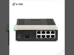 LED Screen Fiber Converter with 1x10G SFP+ Fiber Port + 8 x 10/100/1000M Ethernet RJ45 Ports