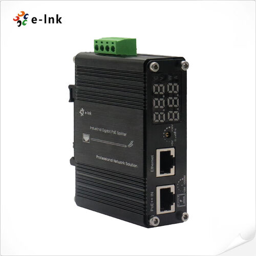 Latest company news about E-link Launches Industrial Gigabit 802.3bt PoE++ Splitter with LED Display and Adjustable Output Voltage