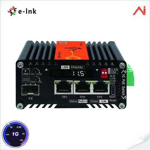 Latest company news about 3-Port 10/100/1000Base-T to 1-Port 100/1000BASE-X Mini Industrial AI Smart Managed PoE++ Ethernet Switch