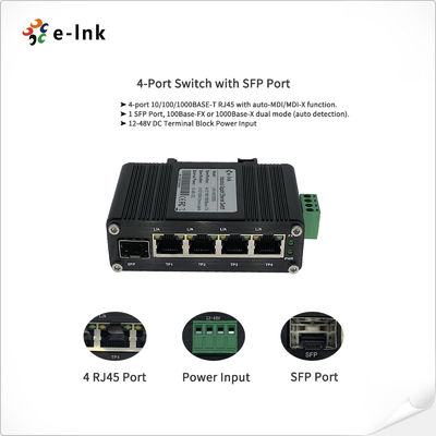 BV-Tech 10ポートPoE +インダストリアルDINレールスイッチ（8 PoE +ポート|ギガビットイーサネット＆SFPアップリンク） - 96W〜802.3at Din Rail Mini Switch Buy BV-Tech 8 Port PoE Switch With 1 Gigabit