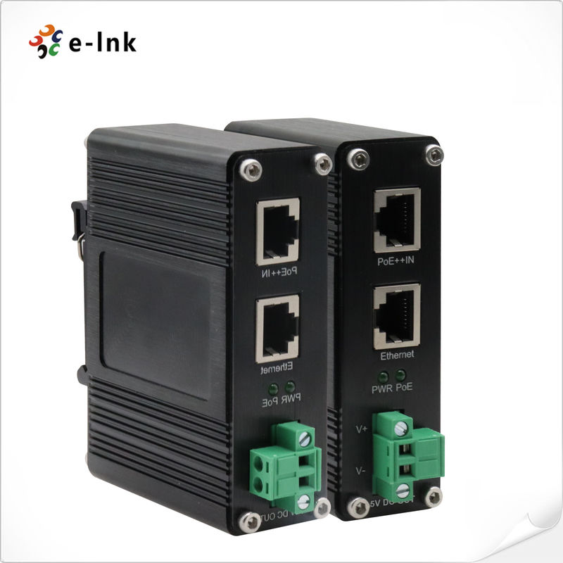 Industrial PoE Power Splitter 10 100 1000Mbps 802.3 Bt 95W Power Over ...