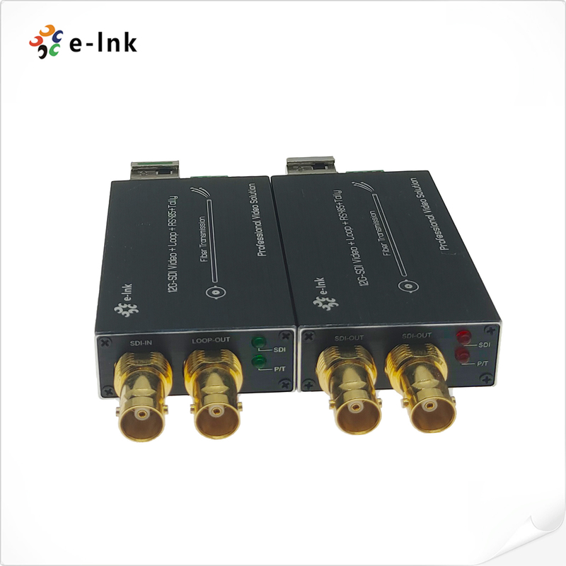 Mini 12G SDI Fiber Converter 3840*2160@60Hz With Tally And RS485 Mini 12G SDI Fiber Converter 3840*2160@60Hz With Tally And RS485