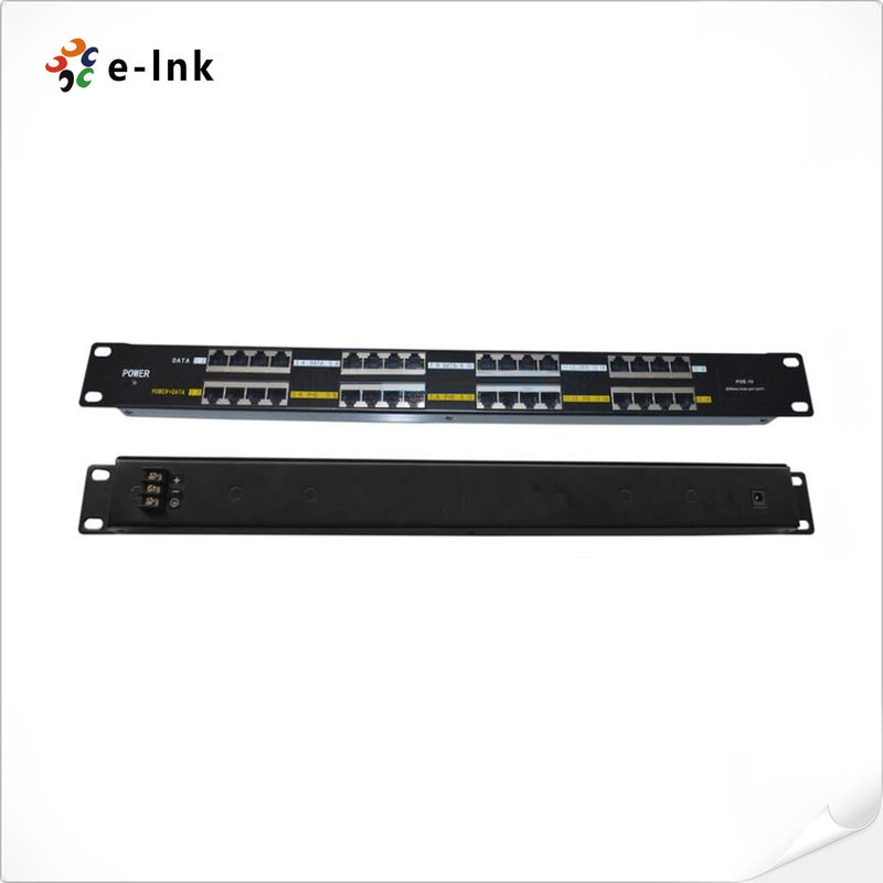 16A Max 16 Port PoE Injector Passive POE Power Supply 1U Rack Mount