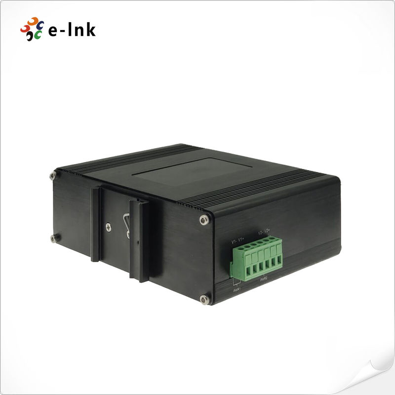 Industrial PoE+ Switch with 4-Port RJ45 + 2-Port SFP Up to 95W Power Output