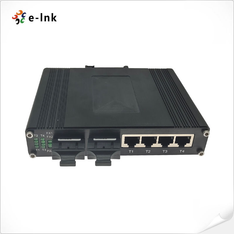 Industrial 4-port 10/100/1000Base-T + 2-port 1000BASE-X Ethernet Switch
