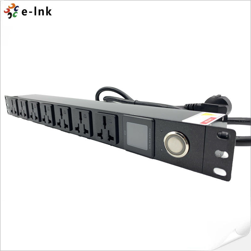 19 Inch 1U 8 Port Power Distribution Unit with Gen 3 Replaceable Surge ...