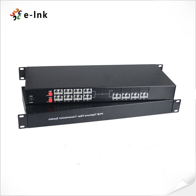 Fiber Switch Rj11 24Ch 24 Telephone RJ11 Port Fiber Ethernet To Analog Phone Converter To F/O