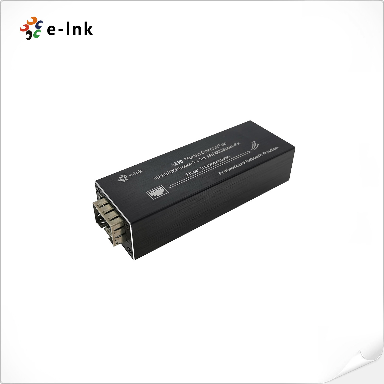 Micro Mini SFP Media Converter 802.3at PoE PD 10/100/1000BASE-T To 100 ...