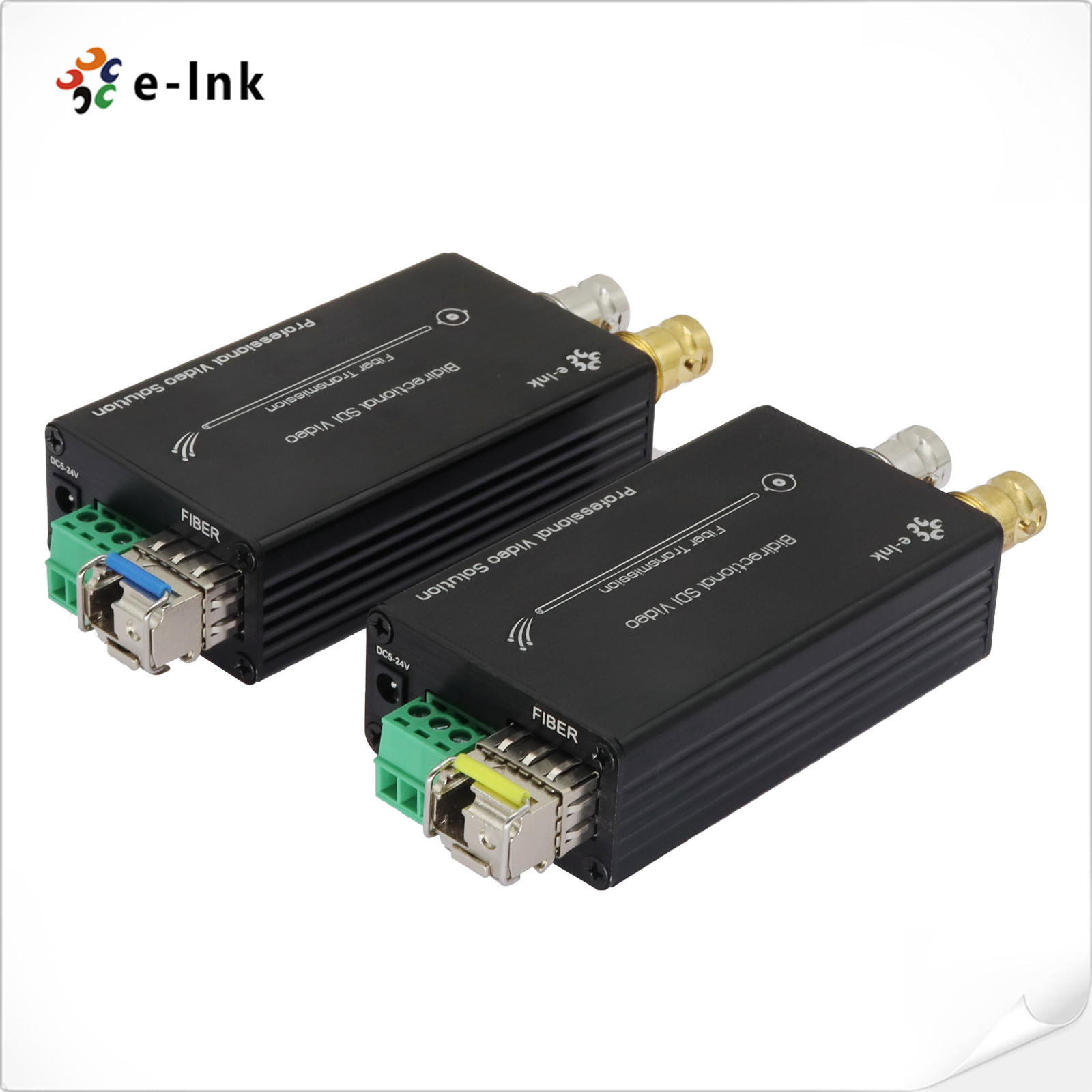 Single Mode Bidirectional 3g Sdi Fiber Converter 20km Lc Fiber Connector
