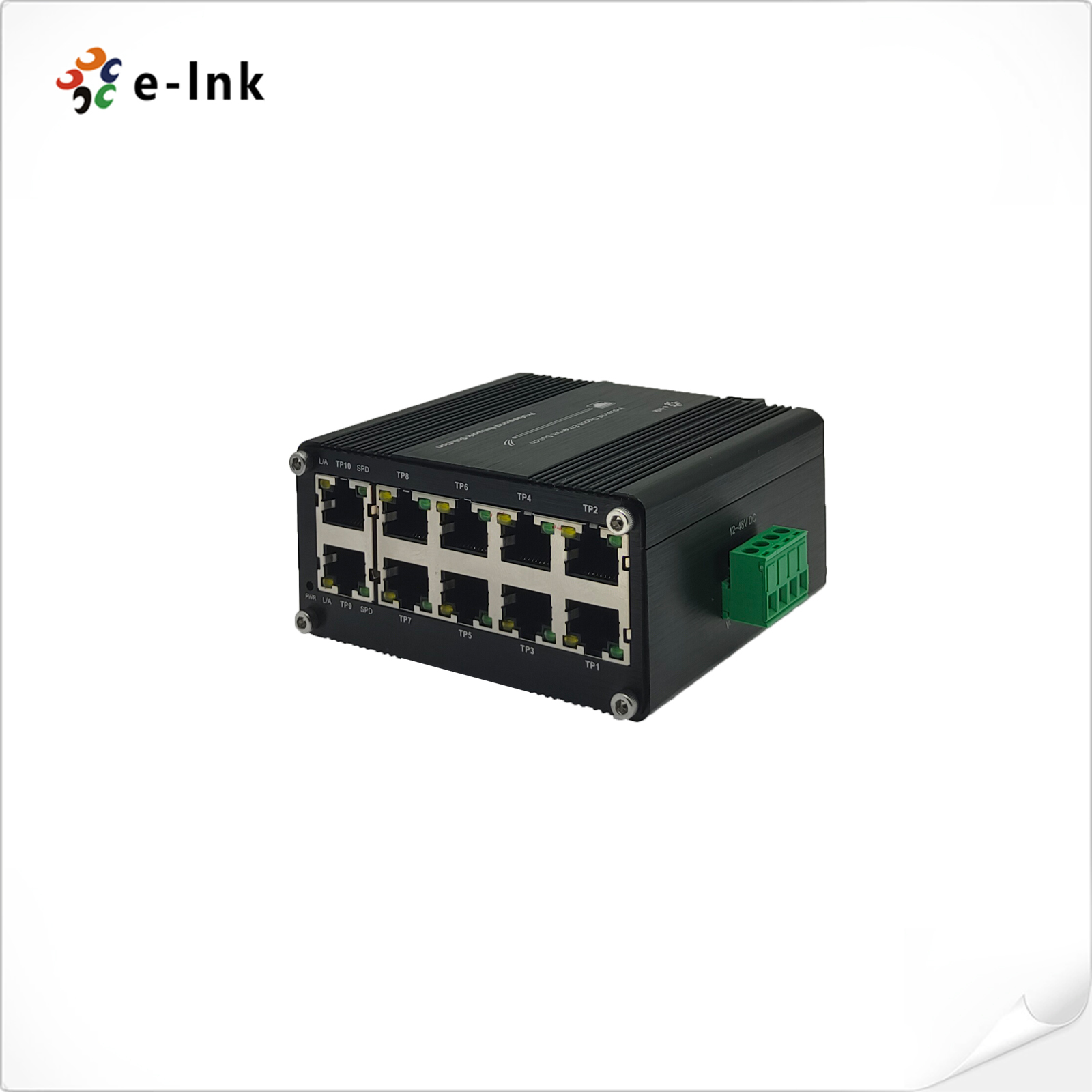 Mini Industrial 10-Port 10/100/1000M Gigabit Ethernet Switch Compact ...