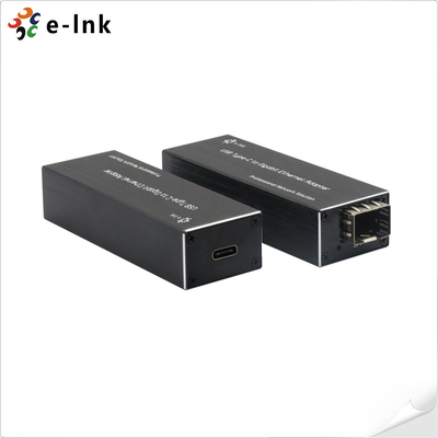 Micro Mini USB C To SFP Fiber Network Adapter for Laptop / PC / Tablet