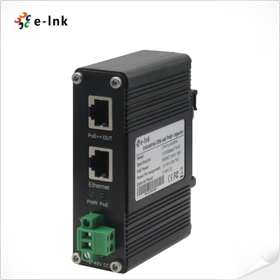 Wholesale PoE Injector Adapter 95W 802.3bt 1000M Din Rail Gigabit Power Injector 48V DC Output