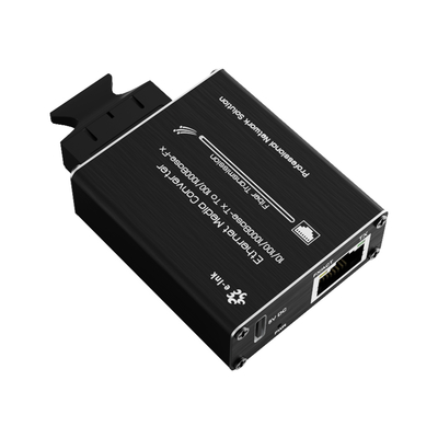 Micro type 10/100/1000Base-Tx to 100/1000Base-Fx Ethernet Media Converter