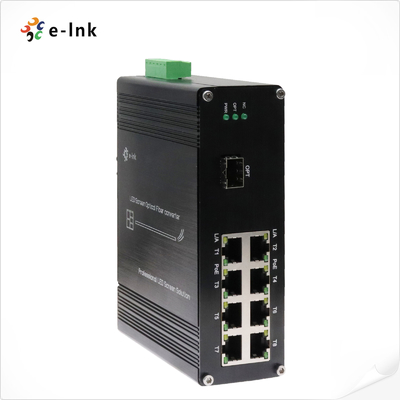 LED Screen Fiber Converter with 1x10G SFP+ Fiber Port + 8 x 10/100/1000M Ethernet RJ45 Ports