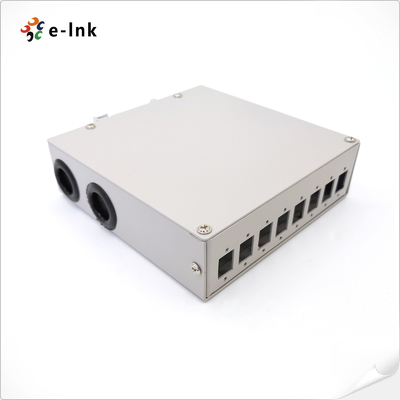 8 Ports DIN-Rail Fiber Splice Box
