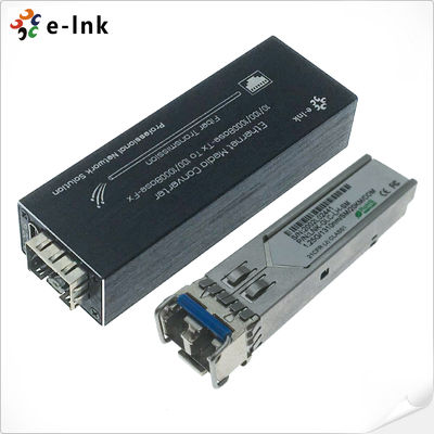 Micro Mini 10/100/1000BASE-T to 100/1000BASE-X SFP Media Converter