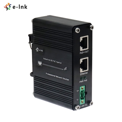 12~48V DC Power Input Industrial 10G 60W PoE Injector