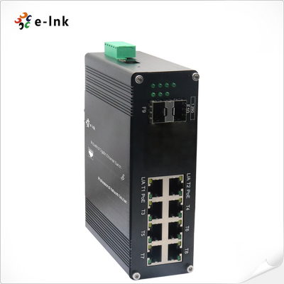 Industrial L2+ 8-Port 10/100/1000T + 2-Port 1000X SFP Managed Ethernet Switch