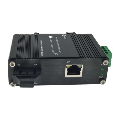 Mini Industrial 10/100Base-T to 100Base-FX Media Converter