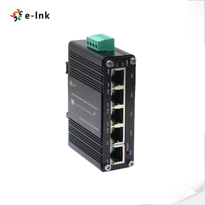 Mini Industrial Managed 4-Port 10/100/1000BASE-T 802.3at PoE + 1-Port 10/100/1000T Ethernet Switch