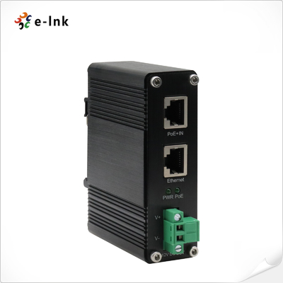 Industrial 10/100/1000Mbps 802.3at PoE+ Splitter Output Voltage 12VDC