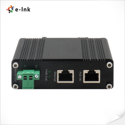 Industrial 10/100/1000Mbps 802.3at PoE+ Splitter Output Voltage 36VDC