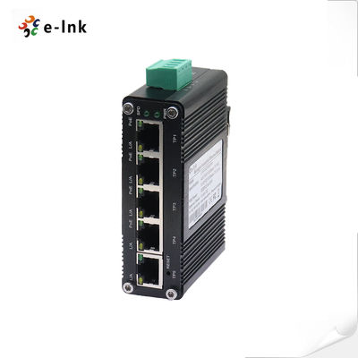 quality Mini Industrial Managed 4-Port 10/100/1000BASE-T 802.3at PoE + 1-Port 10/100/1000T Ethernet Switch factory