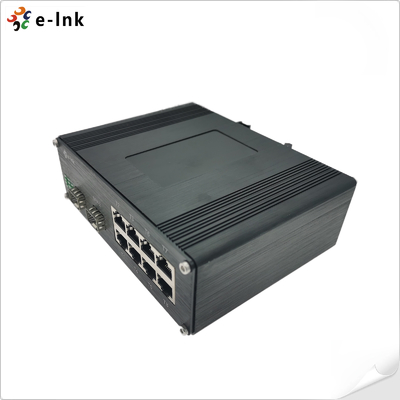 Industrial 8-Port 10/100/1000T 802.3bt PoE + 2-Port 100/1000BASE-X Ethernet Switch